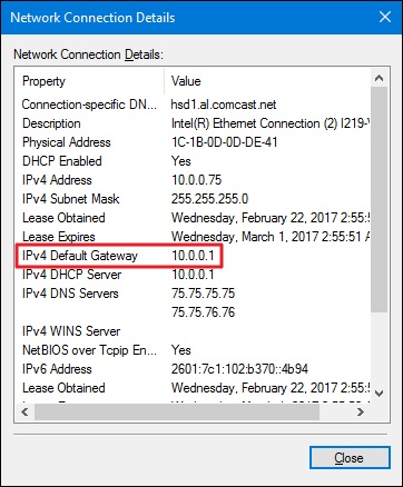 Find the Router's IP Address on Windows PC