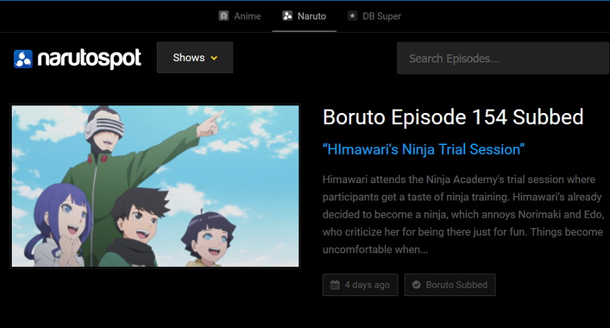 10 Best Alternatives to NarutoSpot or NaruSpot to Watch English Sub Anime Online HD