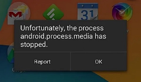 Android.Process.Media Has Stopped