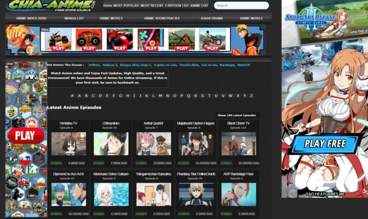 Alternatives to Chia Anime for Watching Anime Online