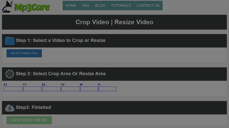 MP3care Crop Video