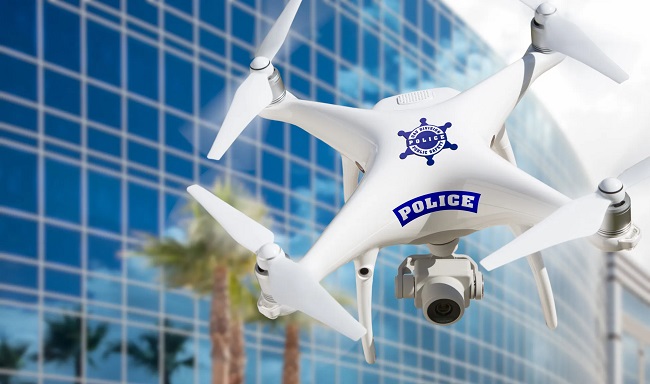 What Does a Police Drone Look Like at Night