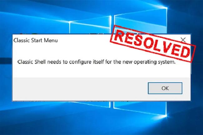 Classic Shell Needs to Configure Itself for the New Operating System